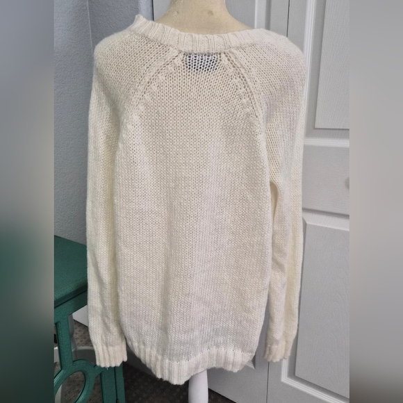 SPRING SALE | Wooden Ships Camo Star Raglan Sweater M/L - Picture 3 of 5